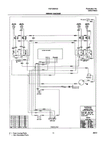 11 - Wiring Diagram parts for Frigidaire Range FEF336ASD from AppliancePartsPros.com
