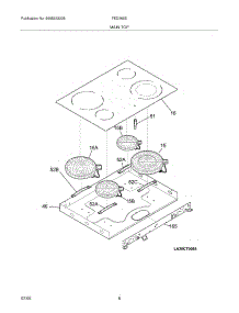 07 - Maintop parts for Frigidaire Range FED365ESE from AppliancePartsPros.com
