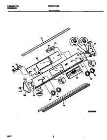 02 - Backguard parts for Frigidaire Range FED387CESB from AppliancePartsPros.com