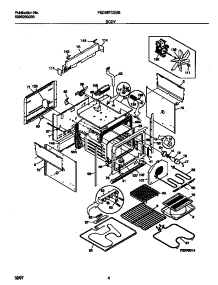 03 - Body parts for Frigidaire Range FED387CESB from AppliancePartsPros.com