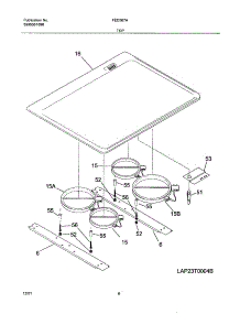 07 - Maintop parts for Frigidaire Range FED367AQB from AppliancePartsPros.com