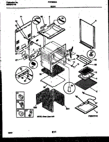 03 - Body Parts parts for Frigidaire Range FEF322CASA from AppliancePartsPros.com