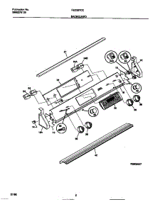 02 - Backguard parts for Frigidaire Range FED387CCSC from AppliancePartsPros.com