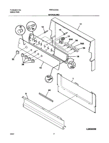 03 - Backguard parts for Frigidaire Range FEF312ASA from AppliancePartsPros.com