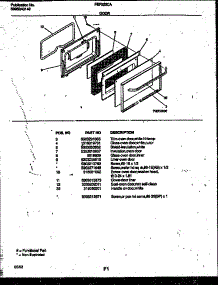 05 - Door Parts parts for Frigidaire Range FEF322CASA from AppliancePartsPros.com