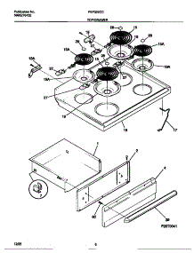 04 - Top / Drawer parts for Frigidaire Range FEF322CCTC from AppliancePartsPros.com