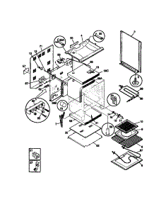 03 - Body parts for Frigidaire Range FEF322CCTB from AppliancePartsPros.com