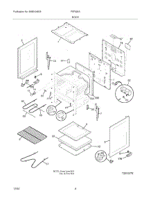 05 - Body parts for Frigidaire Range FEF326ASK from AppliancePartsPros.com