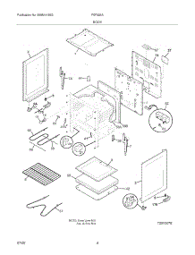 05 - Body parts for Frigidaire Range FEF326ASL from AppliancePartsPros.com