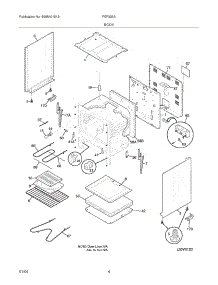 05 - Body parts for Frigidaire Range FEF326AWG from AppliancePartsPros.com
