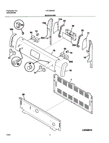 03 - Backguard parts for Frigidaire Range FEF336ASF from AppliancePartsPros.com