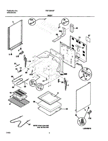 05 - Body parts for Frigidaire Range FEF336ASF from AppliancePartsPros.com
