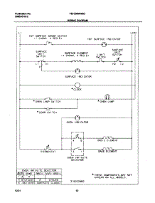 10 - Wiring Diagram parts for Frigidaire Range FEF336WHSD from AppliancePartsPros.com