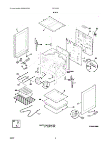05 - Body parts for Frigidaire Range FEF326FQD from AppliancePartsPros.com