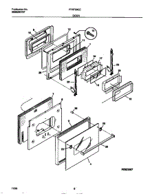 04 - Door parts for Frigidaire Oven FEB756CESC from AppliancePartsPros.com