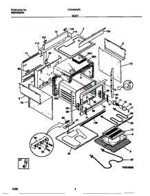 03 - Body parts for Frigidaire Range FED300WCDG from AppliancePartsPros.com