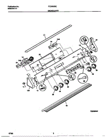 02 - Backguard parts for Frigidaire Range FED300BEBA from AppliancePartsPros.com
