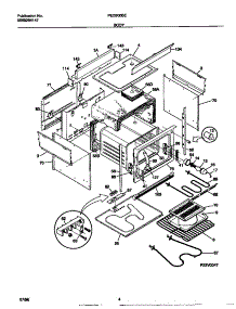 03 - Body parts for Frigidaire Range FED300BEBA from AppliancePartsPros.com