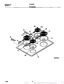 04 - Top / Drawer parts for Frigidaire Range FED300BEBA from AppliancePartsPros.com
