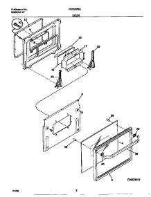05 - Door parts for Frigidaire Range FED300BEBA from AppliancePartsPros.com
