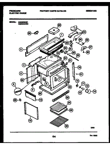 05 - Body Parts parts for Frigidaire Range FED354BAB1 from AppliancePartsPros.com