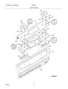 03 - Backguard parts for Frigidaire Range FED355DBB from AppliancePartsPros.com