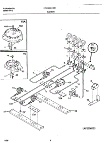 05 - Burner parts for Frigidaire Range FCS388CESE from AppliancePartsPros.com