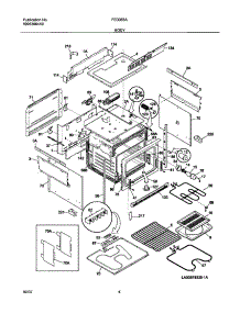 05 - Body parts for Frigidaire Range FED355ASC from AppliancePartsPros.com