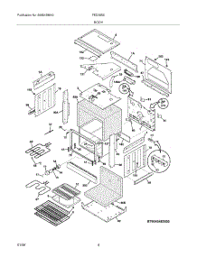 05 - Body parts for Frigidaire Range FED355ESB from AppliancePartsPros.com