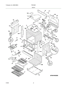 05 - Body parts for Frigidaire Range FED365EBB from AppliancePartsPros.com