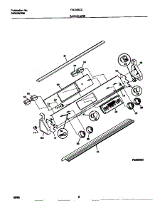 02 - Backguard parts for Frigidaire Range FED355CCBE from AppliancePartsPros.com
