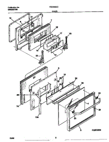 05 - Door parts for Frigidaire Range FED355CCBE from AppliancePartsPros.com