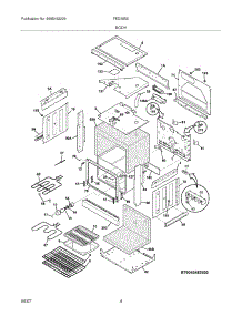 05 - Body parts for Frigidaire Range FED355EBC from AppliancePartsPros.com
