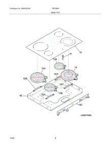 07 - Maintop parts for Frigidaire Range FED365EBA from AppliancePartsPros.com