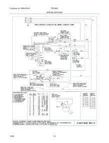 10 - Wiring Diagram parts for Frigidaire Range FED365EBA from AppliancePartsPros.com