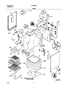 05 - Body parts for Frigidaire Range FEF366ASC from AppliancePartsPros.com
