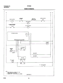 10 - Wiring Schematic parts for Frigidaire Range FEF366CQA from AppliancePartsPros.com