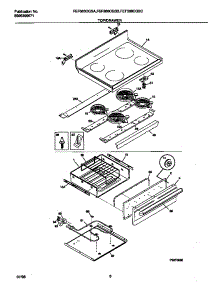 04 - Top / Drawer parts for Frigidaire Range FEF366CGSC from AppliancePartsPros.com