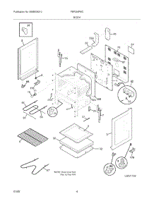 05 - Body parts for Frigidaire Range FEF336FMC from AppliancePartsPros.com