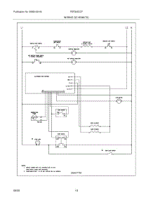 10 - Wiring Schematic parts for Frigidaire Range FEF366DCF from AppliancePartsPros.com