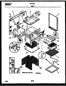 03 - Body Parts parts for Frigidaire Range FEF342BADA from AppliancePartsPros.com