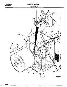 02 - Backguard parts for Frigidaire Range FEF350CCTE from AppliancePartsPros.com