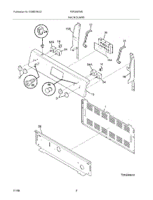 03 - Backguard parts for Frigidaire Range FEF336FMB from AppliancePartsPros.com