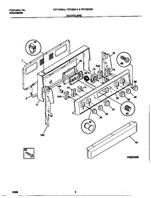 02 - Backguard parts for Frigidaire Range FEF350CASH from AppliancePartsPros.com