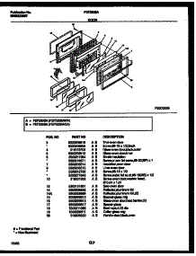 06 - Door Parts parts for Frigidaire Range FEF350BADA from AppliancePartsPros.com