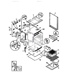 03 - Body parts for Frigidaire Range FEF350SAWD from AppliancePartsPros.com