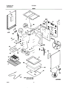05 - Body parts for Frigidaire Range FEF352ASB from AppliancePartsPros.com