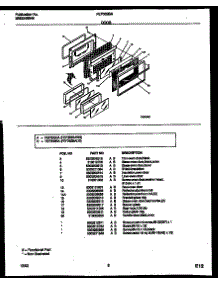 05 - Door Parts parts for Frigidaire Range FEF352BAWB from AppliancePartsPros.com