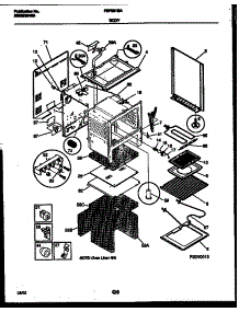 03 - Body Parts parts for Frigidaire Range FEF351SADA from AppliancePartsPros.com