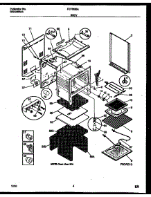 03 - Body Parts parts for Frigidaire Range FEF352BADB from AppliancePartsPros.com